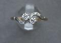 Edwardian Diamond Twist Engagement Ring